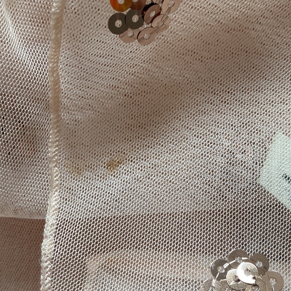 Free People Sequin Tulle Net Slip Skirt NWT - Picture 7 of 7